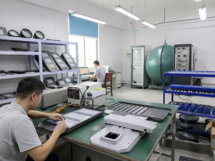 JXSOL quality control inspection lab testing solar lighting units