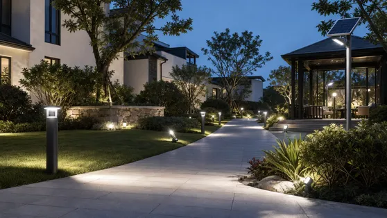 Solar garden and landscape lighting for residential and hospitality projects