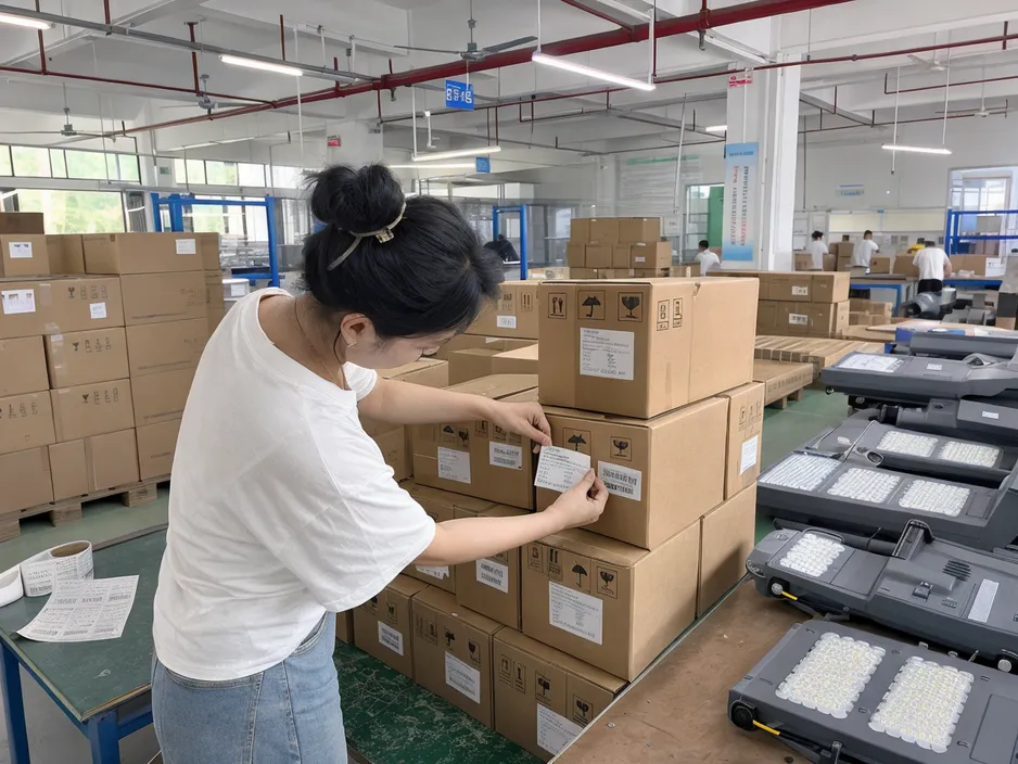 Private label packaging and custom labeling for solar street lights