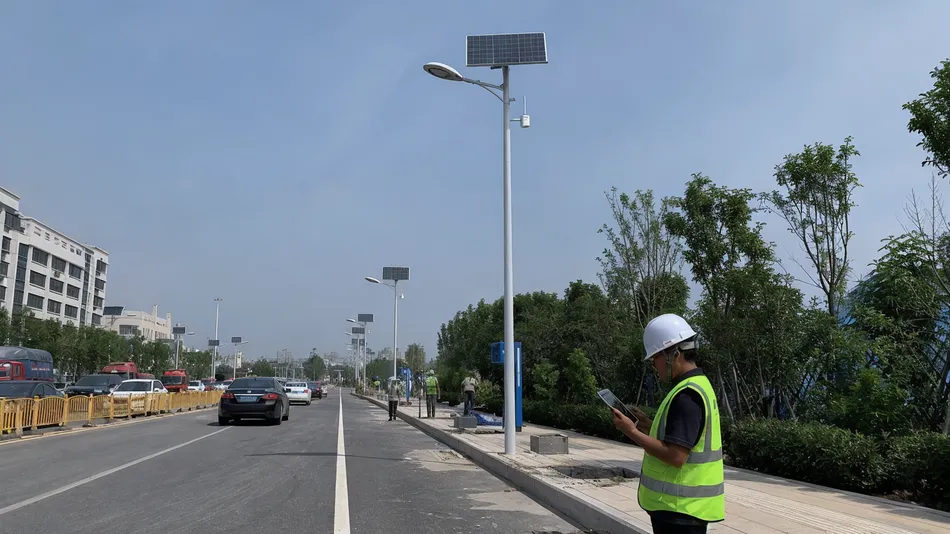 Municipal road and street smart solar lighting upgrade project