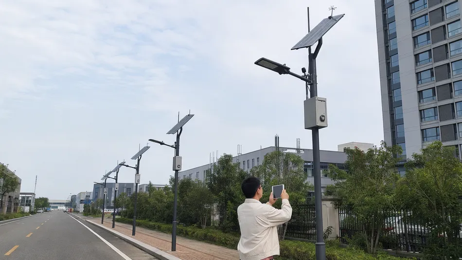 IoT smart solar lighting pilot installation for smart city program