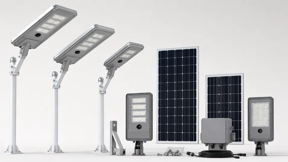 Smart solar lighting system — all-in-one and split configuration units