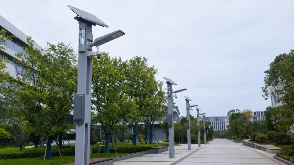 Smart solar poles for urban streetscape and campus infrastructure projects