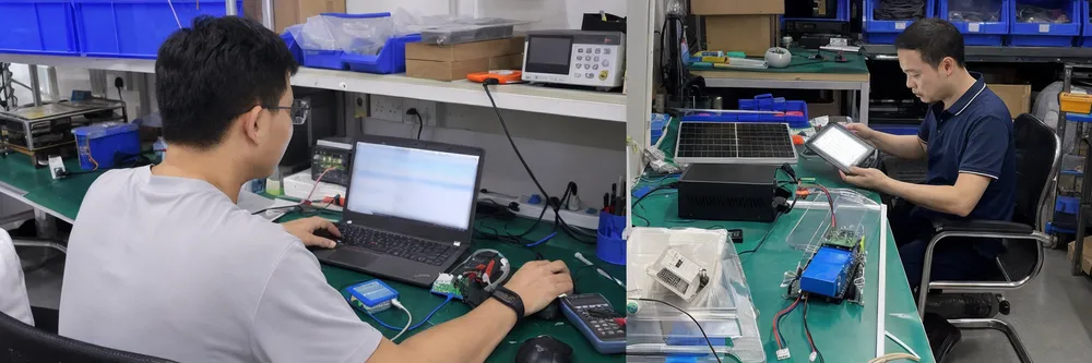 OEM solar lighting configuration process — firmware programming and sample approval before mass production