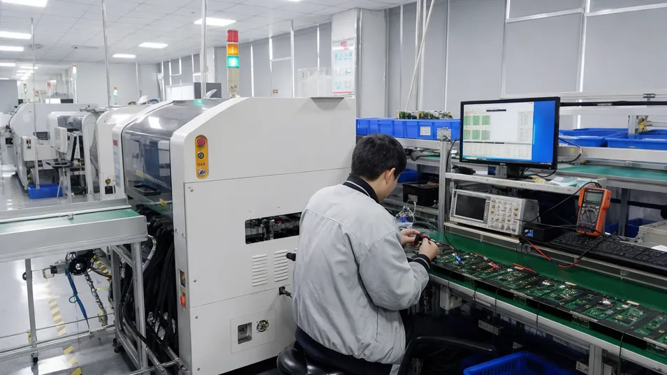 Automated SMT circuit board assembly and function testing for smart solar pole controllers