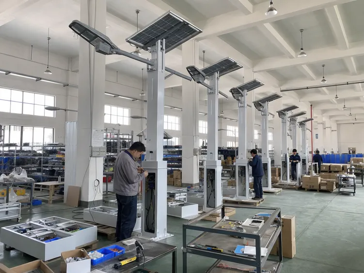 JXSOL smart solar pole factory — request a project quote