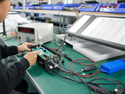 LED dimming schedule programmed via PWM control in solar street light controller