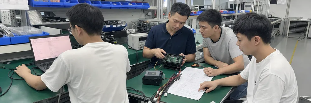 OEM solar lighting controller configuration and engineering review process at JXSOL factory