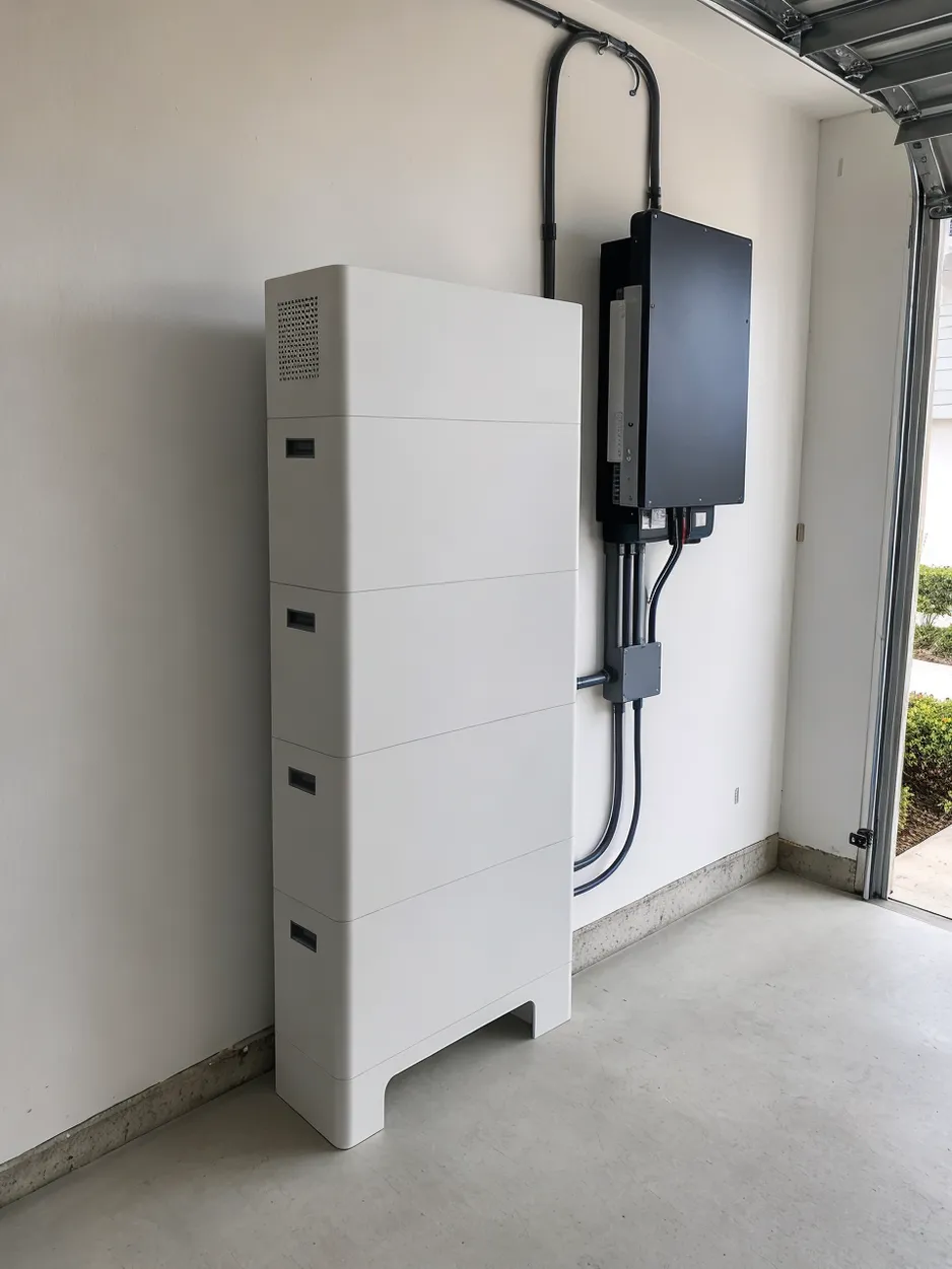JXSOL home battery backup system — stationary residential LiFePO4 battery unit for grid outage coverage