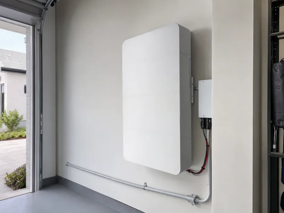 JXSOL home energy storage battery wall-mounted residential unit with solar panel connection