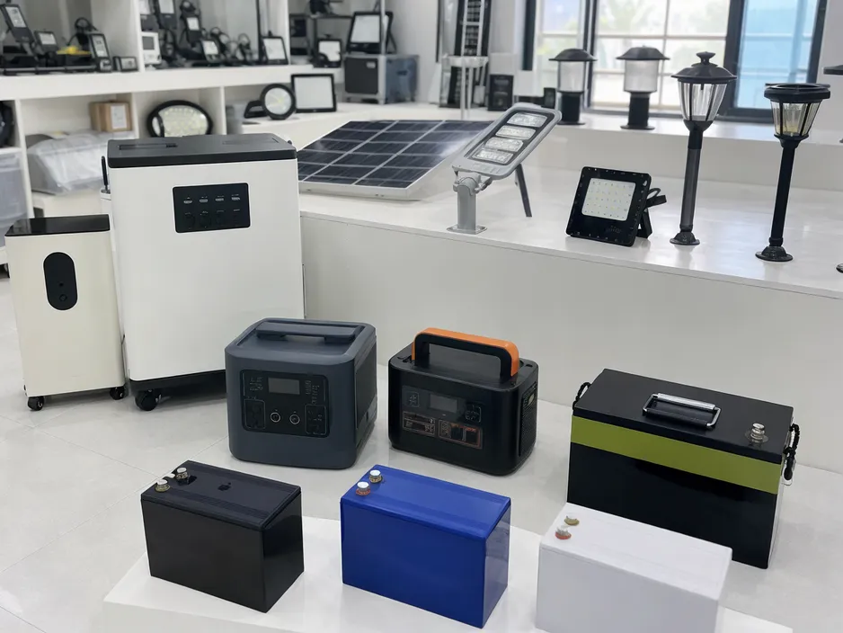Solar battery products positioned within the broader JXSOL solar lighting catalog