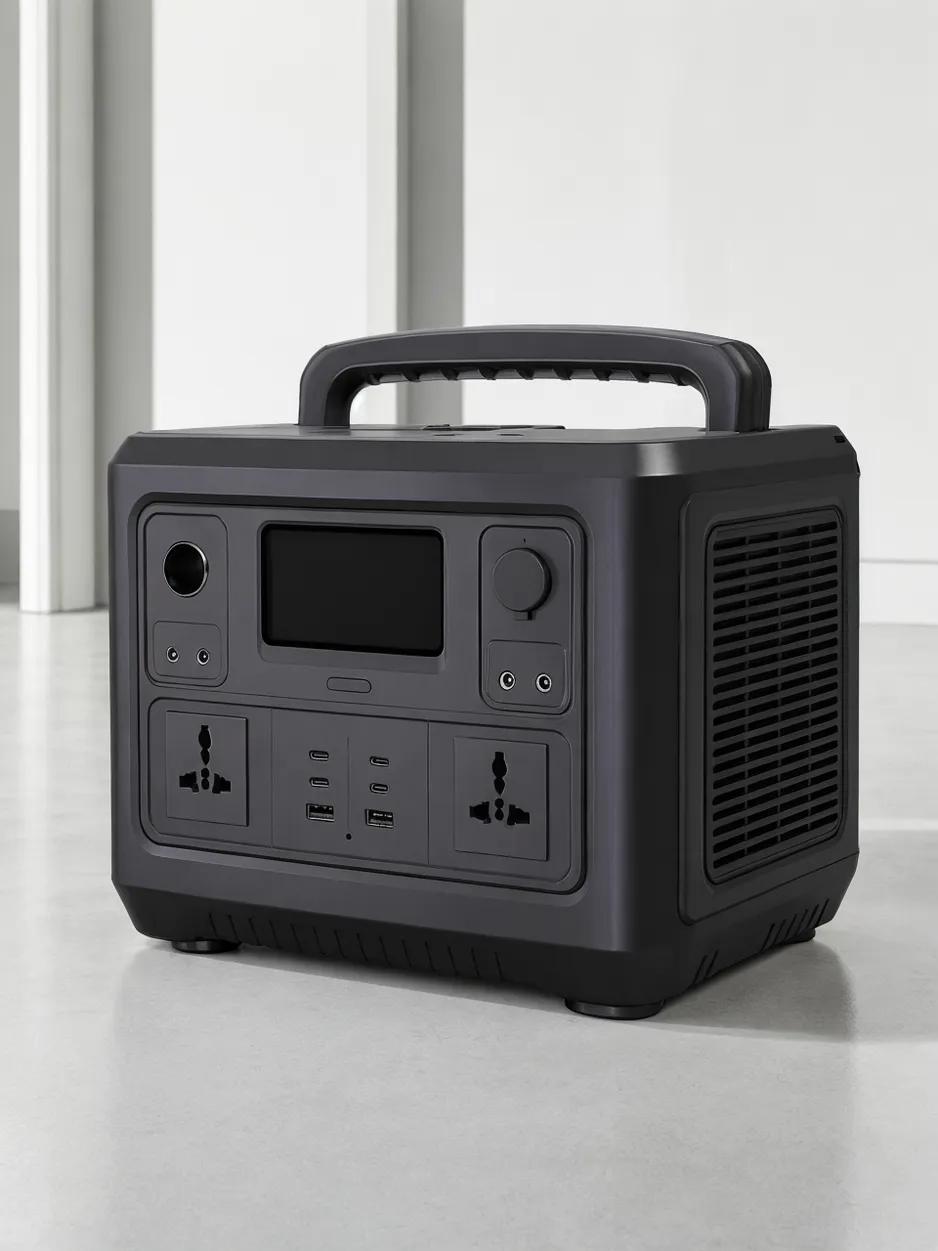 JXSOL portable power station with AC, DC, and USB outputs for off-grid and emergency backup use