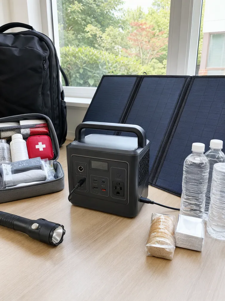 Portable solar battery for emergency preparedness and backup power