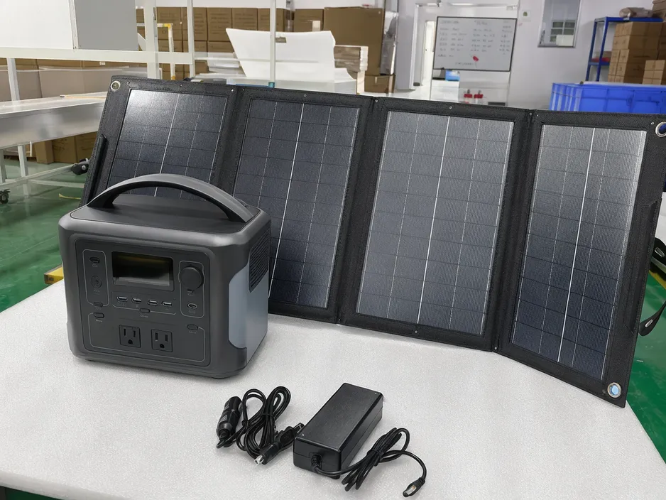 Portable solar generator kit with panel and power station for distributor programs