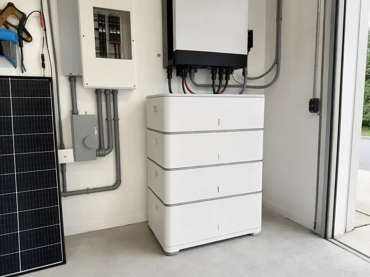 Stackable battery modules configured for backup power in outage-prone market