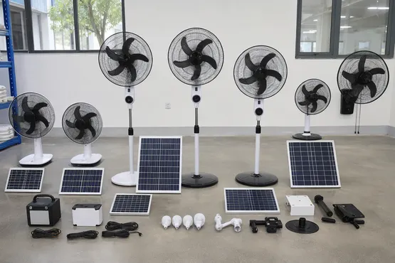 General-purpose solar fan configurations for distributors