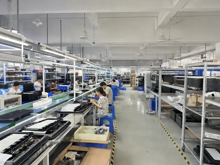 JXSOL 12,000 m² solar lighting manufacturing facility in Guzhen Town, Zhongshan
