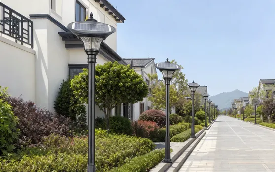 Solar post top lights for decorative area lighting and heritage streetscapes