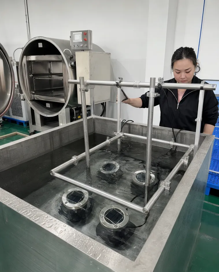IP67 waterproof testing equipment for solar driveway light inspection