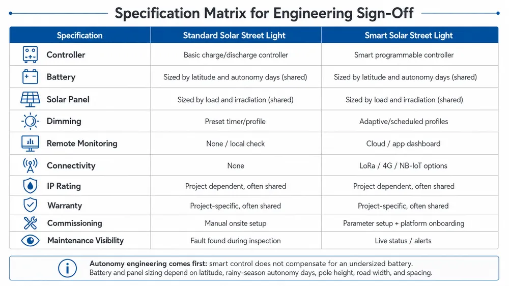 Smart Solar Street Light vs Standard Solar Street Light for Large-Scale Project Budgets
