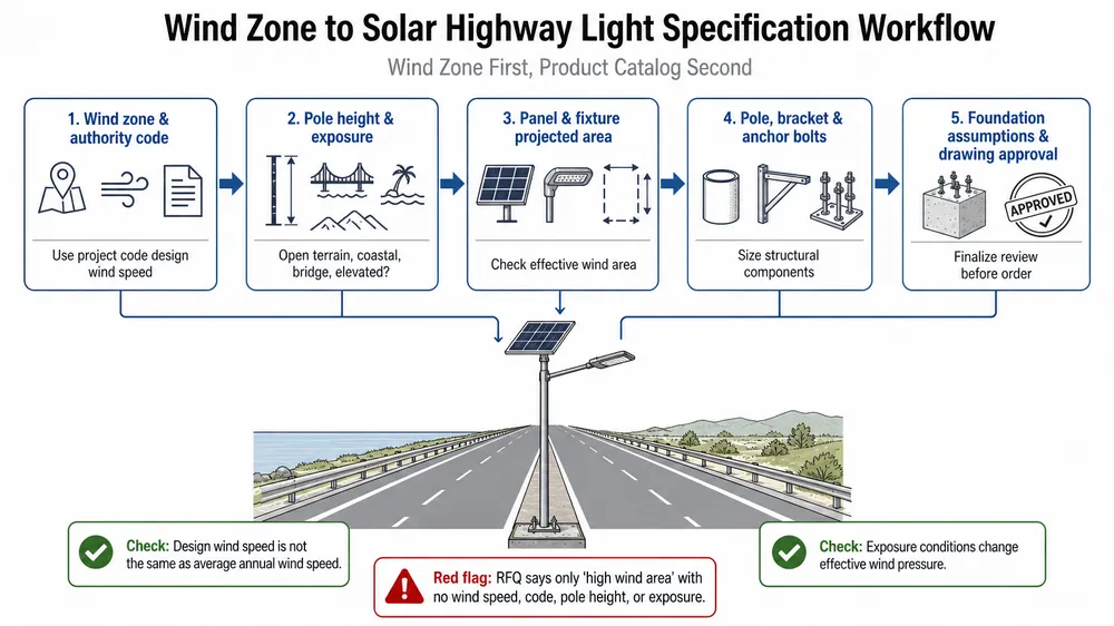 How to Specify Solar Highway Light Wind Load Ratings for High-Wind Road Corridors
