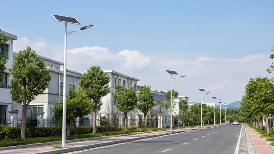 Solar street lights for residential and secondary roads