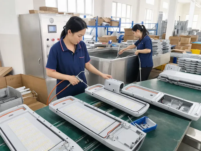 IP65 IP67 waterproof structure inspection equipment for solar street light fixtures