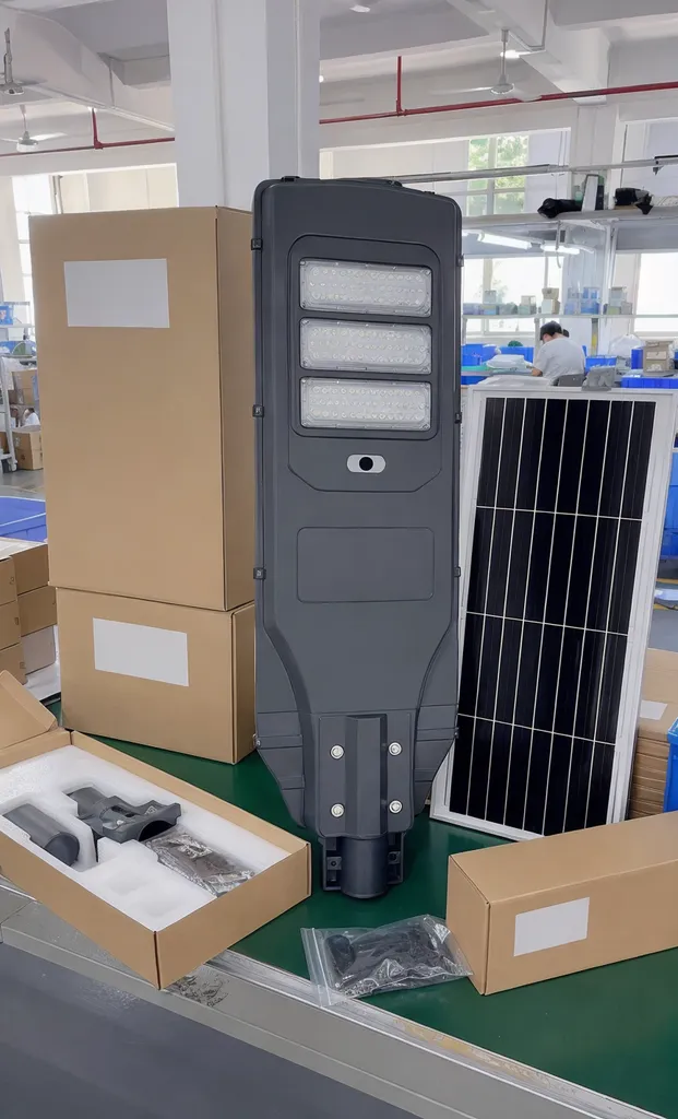 Custom OEM solar street light with private label branding and custom housing color